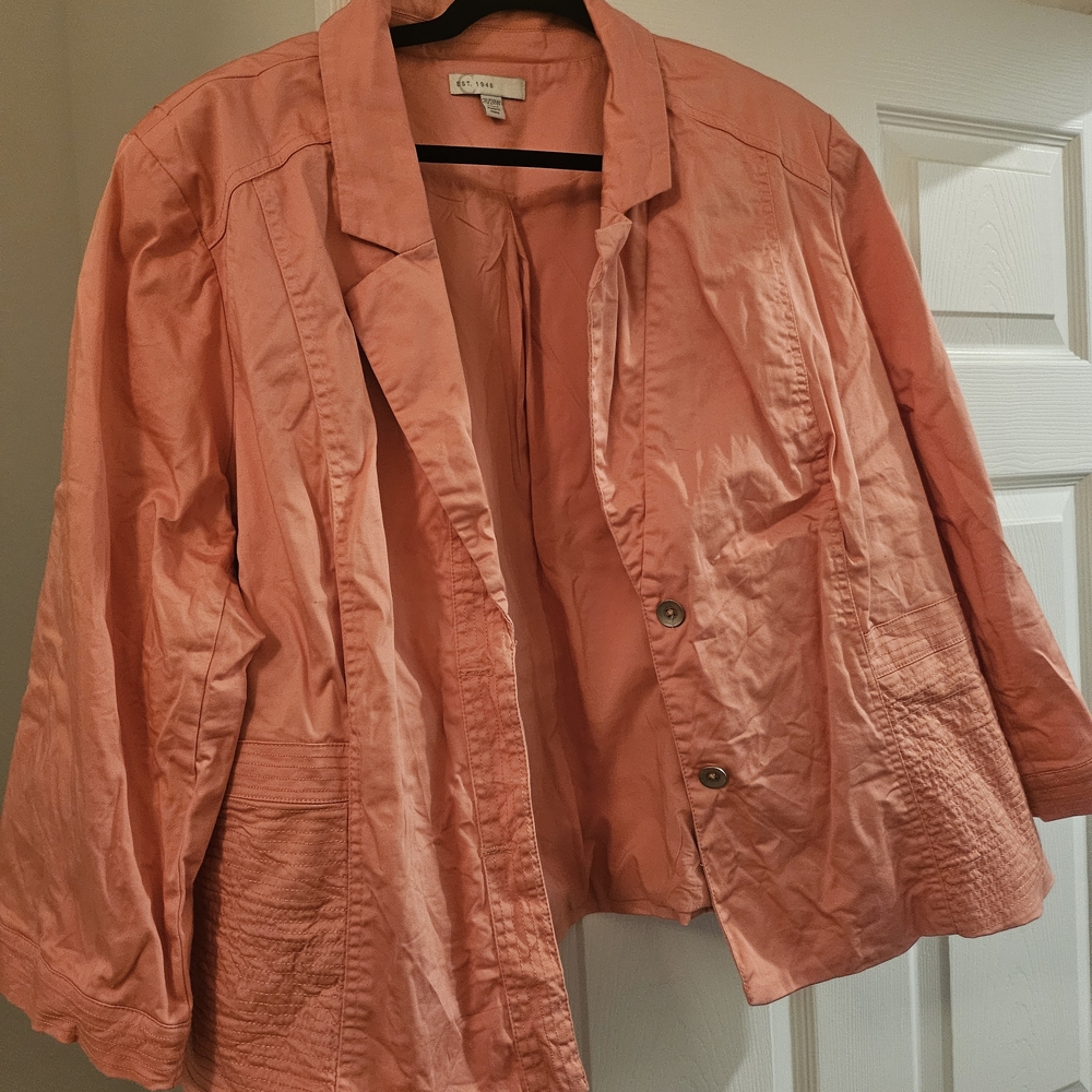 Coldwater Creek Coral Blazer